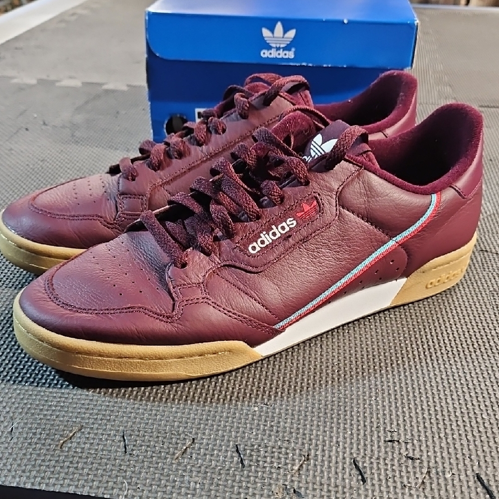 Adidas Continental 80 Maroon Size 11